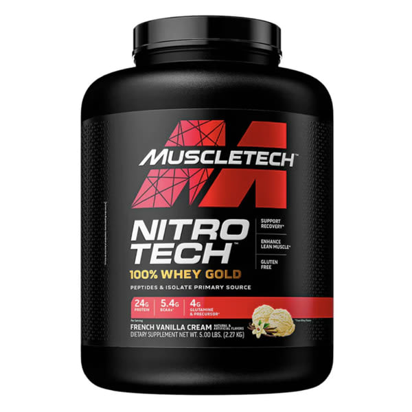 Nitro Tech Whey Gold 5 lb (2.2 kg) – 69 porciones7