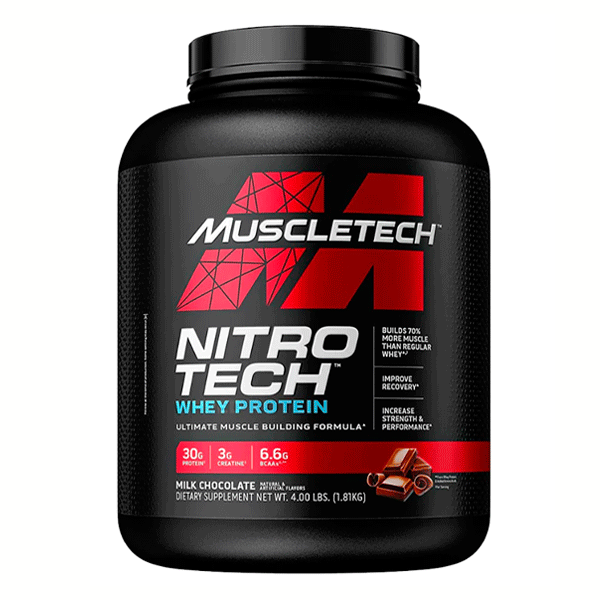 Nitro Tech Whey Protein 4 lb (1.8 kg) – 40 porciones1