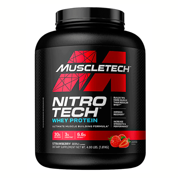 Nitro Tech Whey Protein 4 lb (1.8 kg) – 40 porciones3