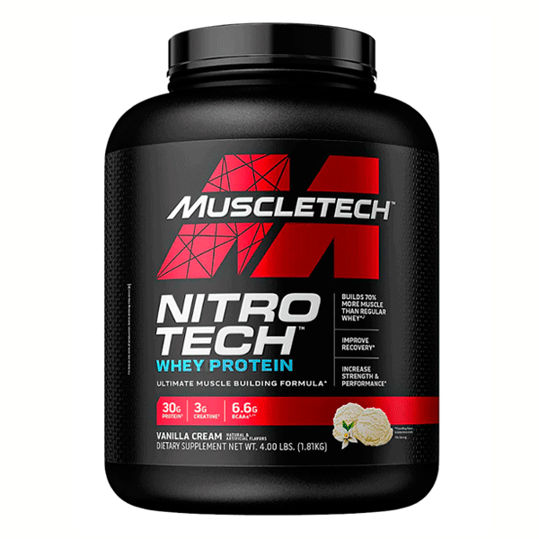 Nitro Tech Whey Protein 4 lb (1.8 kg) – 40 porciones2