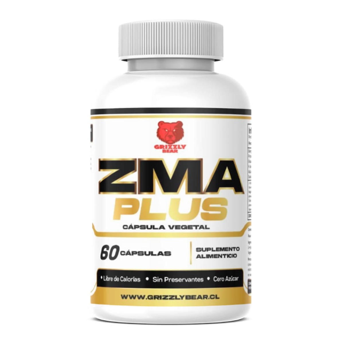 ZMA Plus 700MG Grizzly Bear 60 Capsulas.1