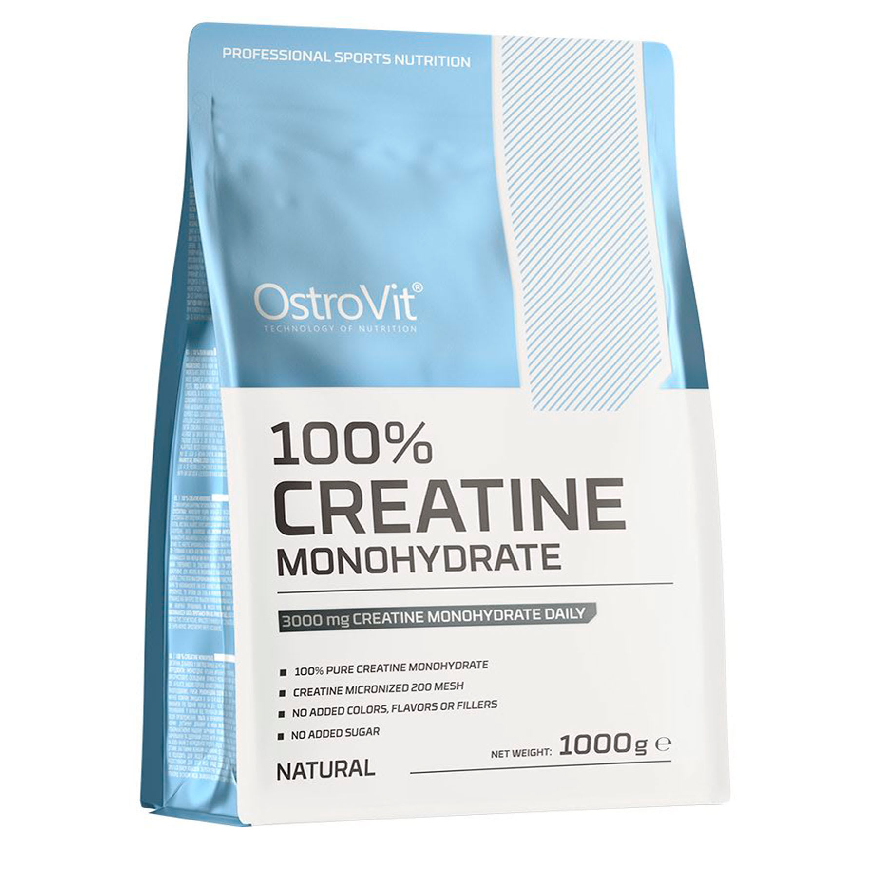 Creatina Monohidratada Ostrovit 1000 g – 200 porciones
