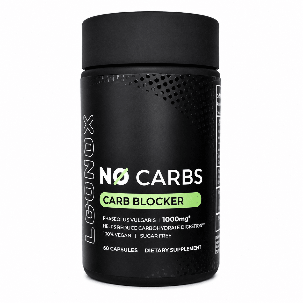 Liponox No Carbs Bloqueador de Carbohidratos 60 Capsulas.