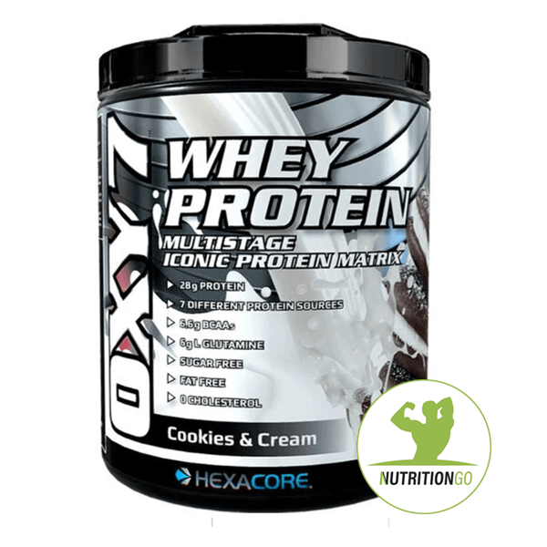 Oxy 7 Whey Protein Hexacore 5 Libras 67 Servicios. NutritionGO