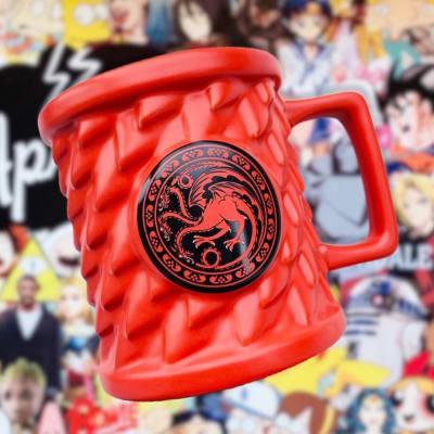 TAZON GAME OF THRONES - MUG 3D TARGARYEN ROJO