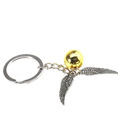 LLAVERO SNITCH DORADA - PLATEADA