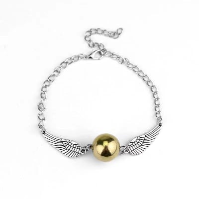 PULSERA SNITCH DORADA - PLATEADA