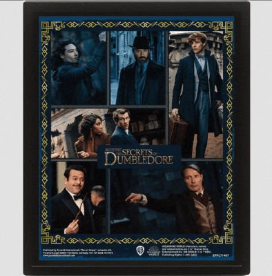 CUADRO 3D ANIMALES FANTÁSTICOS - LOS SECRETOS DE DUMBLEDORE