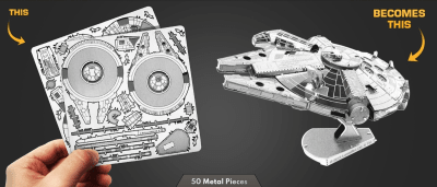 PUZZLE 3D METAL STAR WARS - MILLENNIUM FALCON 2