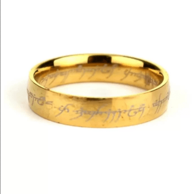 ANILLO UNICO DE PODER DORADO N°12