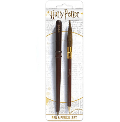 SET LÁPICES HARRY POTTER VARITA Y ESCOBA