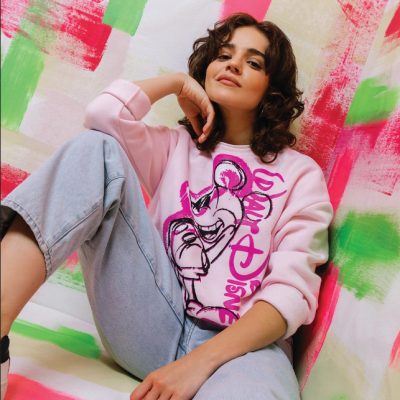 POLERON DISNEY CROPTOP MICKEY GRAFFITI TALLA M