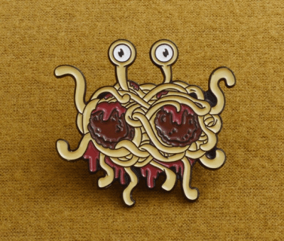 PIN MONSTRUO DE ESPAGUETI VOLADOR 
