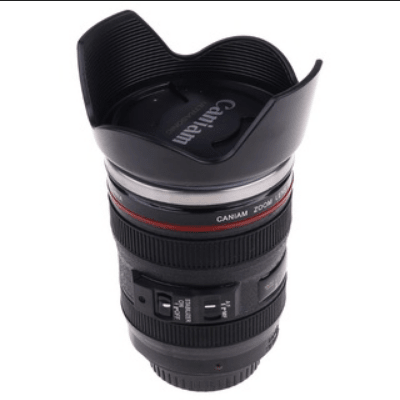 MUG LENTE CAMARA NEGRO TAPA