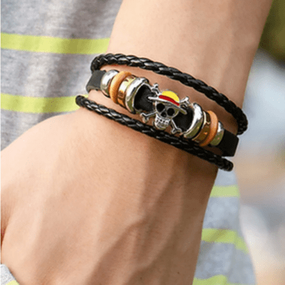 PULSERA ONE PIECE NEGRA