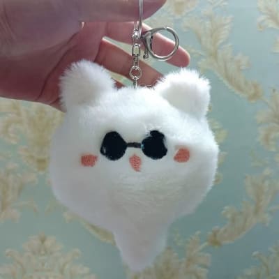 LLAVERO PELUCHE GATO SATORU GOJO