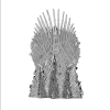 PUZZLE 3D METAL GAME OF THRONES - IRON THRONE2
