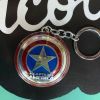 LLAVERO  ESCUDO CAPITAN AMERICA PLATEADO1