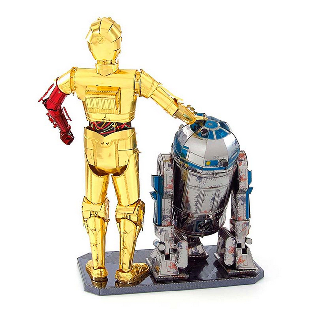 PUZZLE 3D METAL STAR WARS - R2-D2 & C-3PO | Apricot Fan Store