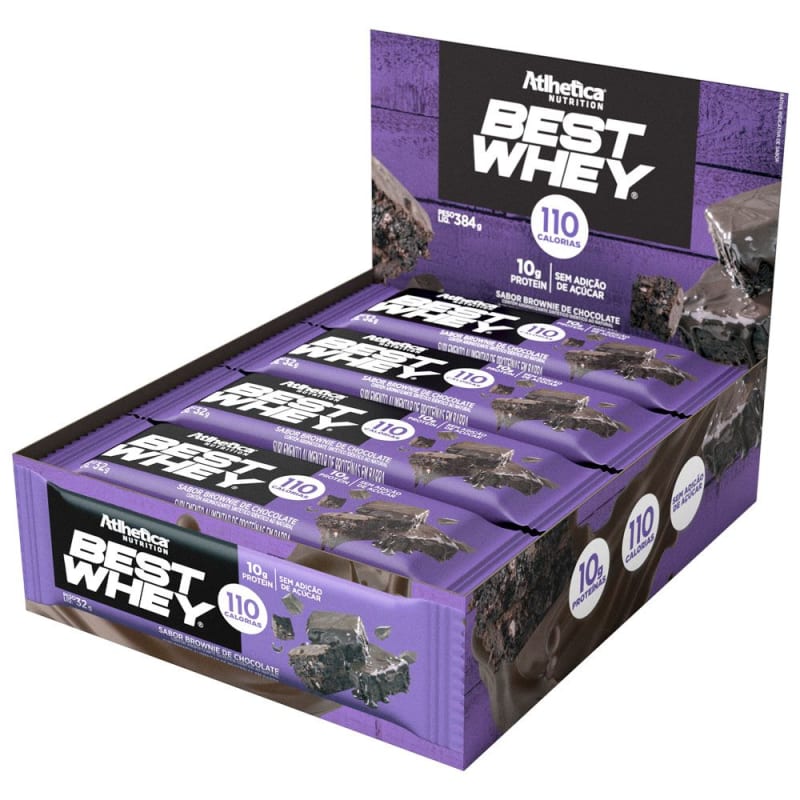 Atlhetica Best Whey Bar Brownie Chocolate Caja (12 unidades) Atlhetica Best Whey Bar Brownie Chocolate Caja (12 unidades)