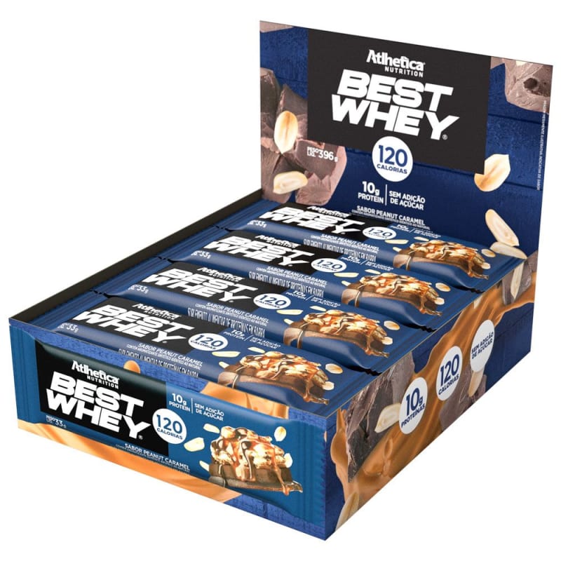 Atlhetica Best Whey Bar Peanut Caramel Caja (12 unidades) Atlhetica Best Whey Bar Peanut Caramel Caja (12 unidades)