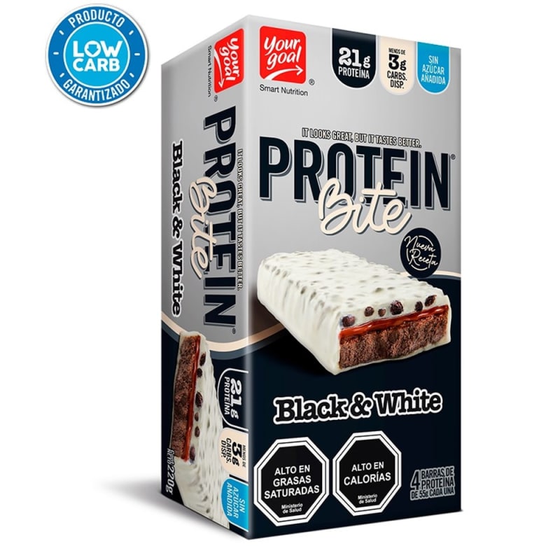 Your Goal Protein Bite Black & White (Display 4 unidades)