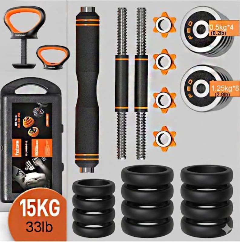 Set de Pesas Ajustable + Adaptador