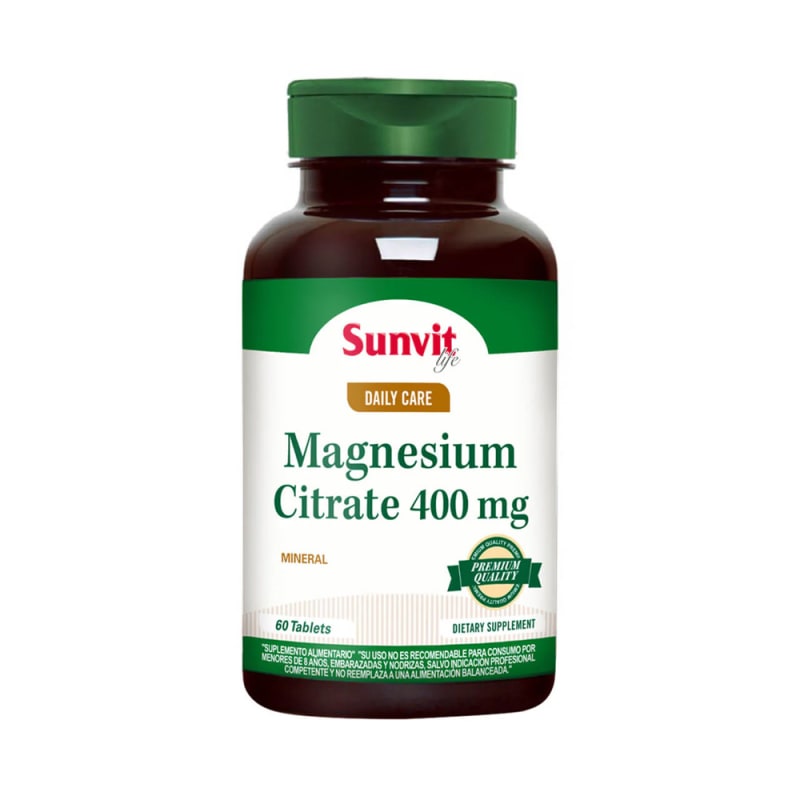 Sunvit Magnesio Citrato 400 mg (60 tabs)