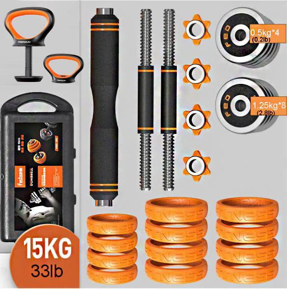 Set de Pesas Ajustable + Adaptador