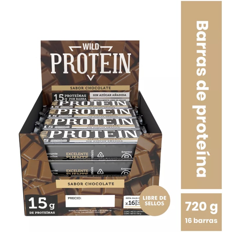 Wild Protein Chocolate (Display 16 unidades)