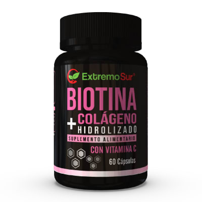 Extremo Sur Biotina + Colágeno Hidrolizado + Vitamina C (60 caps)
