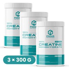 PACK Creatina Focus Nutrition 300 g c/u (3 Unidades)