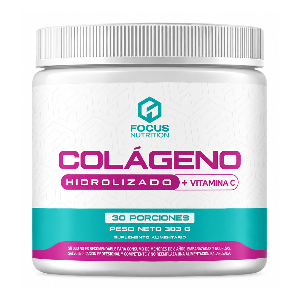 Focus Nutrition Colágeno Hidrolizado + Vitamina C (303 g) 1