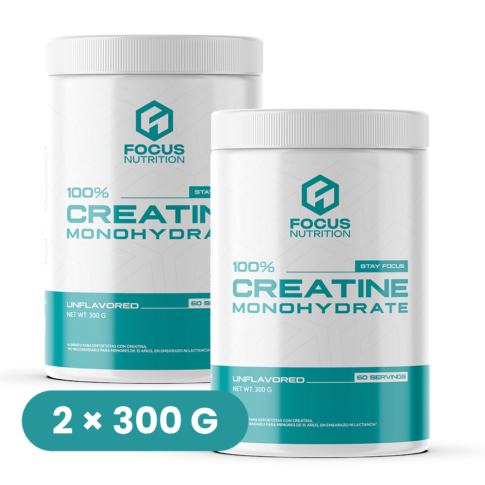PACK Creatina Focus Nutrition 300 g c/u (2 Unidades) 1