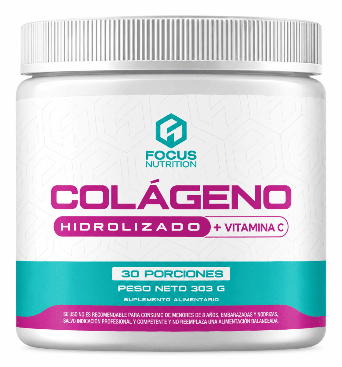 Focus Nutrition Colágeno Hidrolizado + Vitamina C (303 g) 1