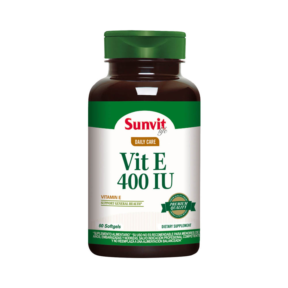 Sunvit Vitamina E 400 UI (60 caps) 1