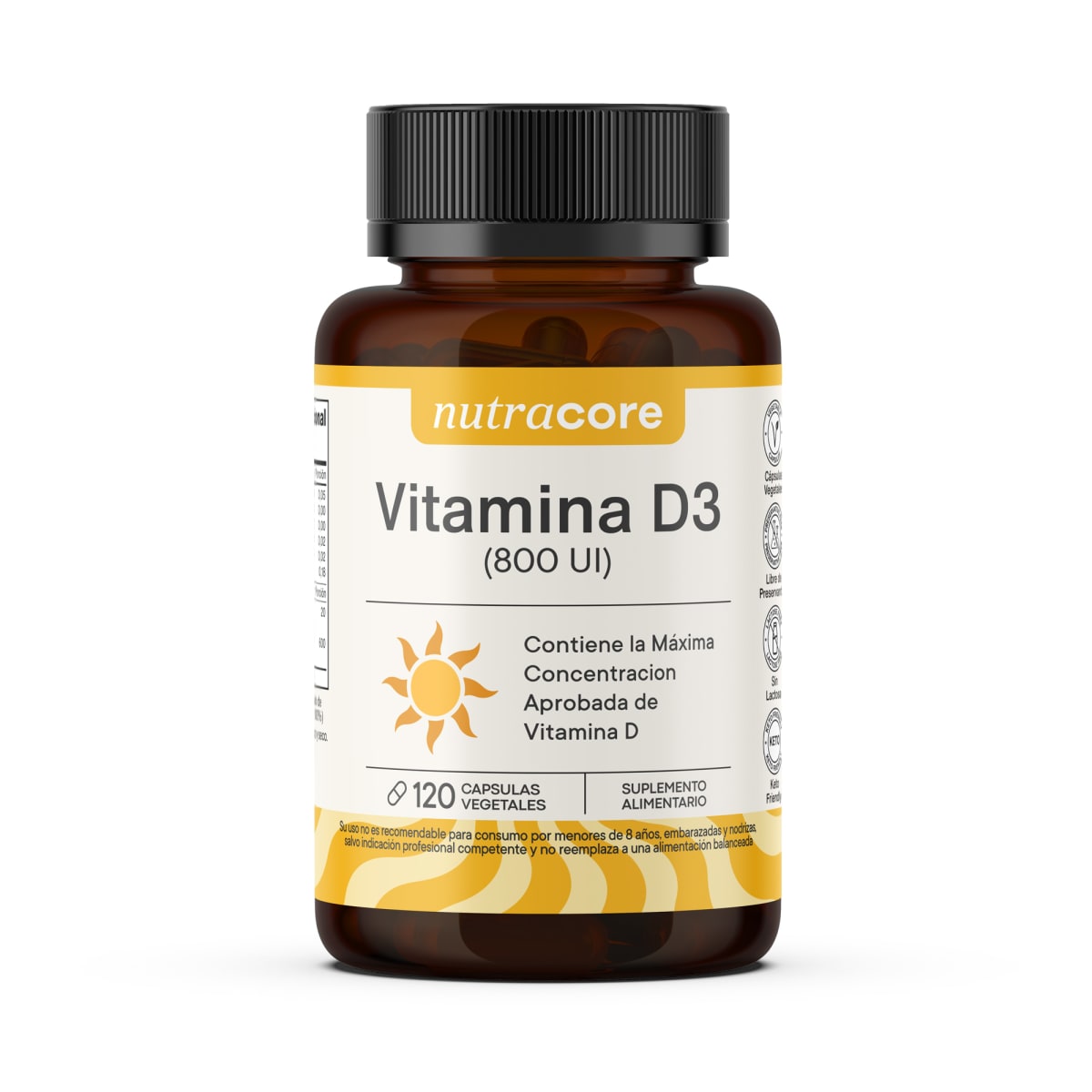 Nutracore Vitamina D3 800 UI (120 caps) 1