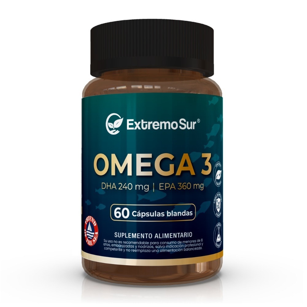 Extremo Sur Omega 3 Fish Oil EPA360 / DHA240 (60 softgel) 1