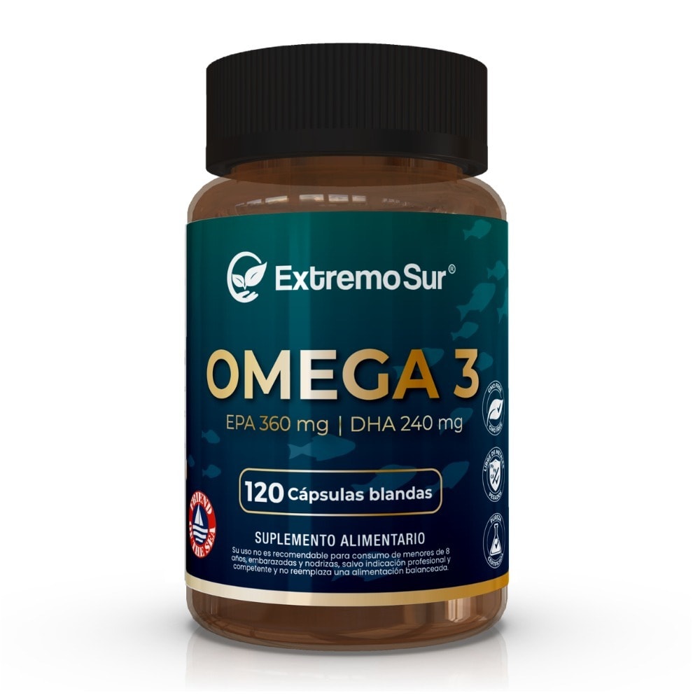 Extremo Sur Omega 3 Fish Oil EPA360 / DHA240 (120 softgel) 1