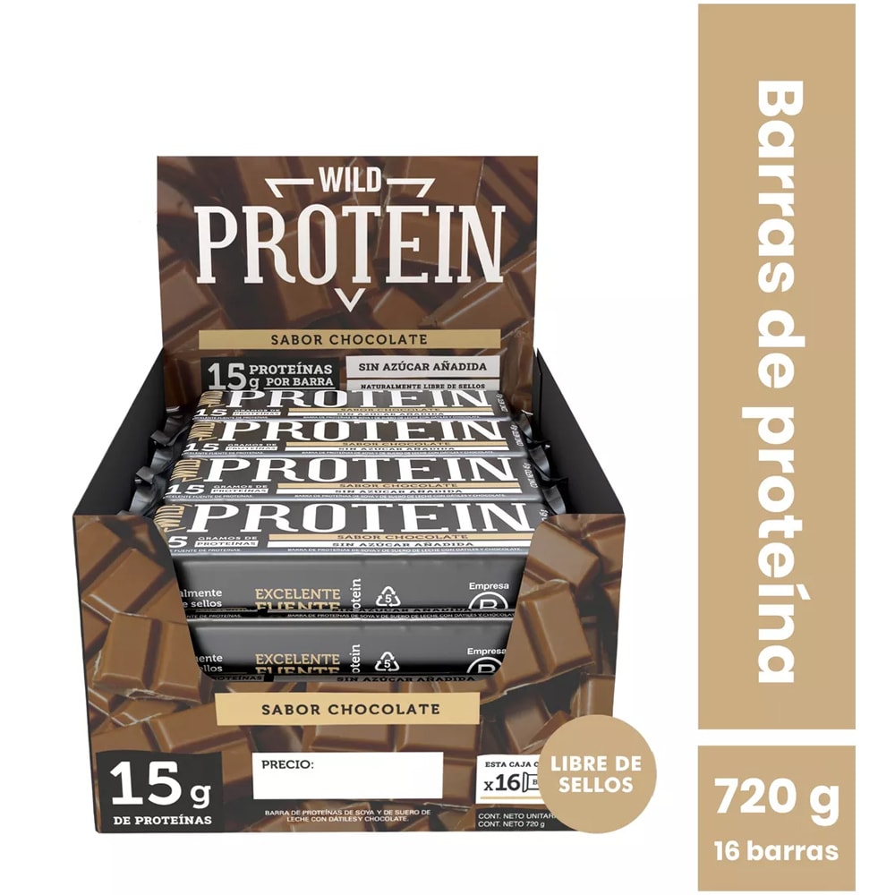 Wild Protein Chocolate (Display 16 unidades) 1