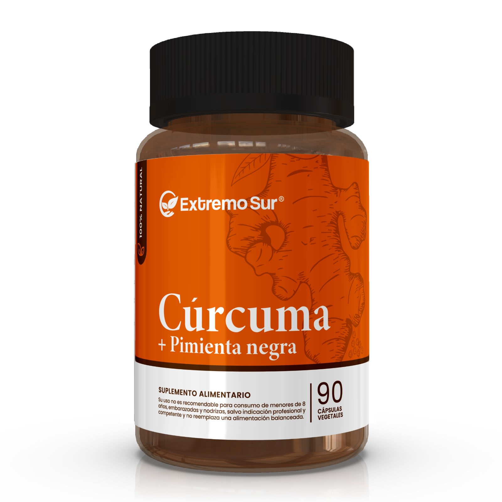Cúrcuma + Pimienta Negra | 90 cápsulas