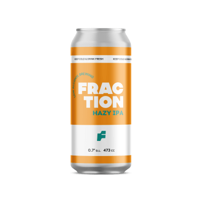 Fraction Hazy IPA, 0.5° Alc. - 4 x 473cc