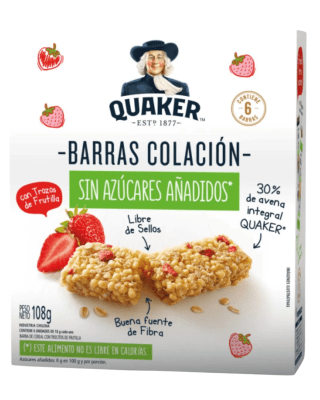 BARRA QUAKER FRUTILLA 6UND