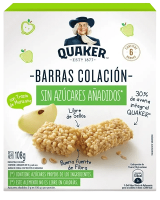 BARRA QUAKER MANZANA 6UND