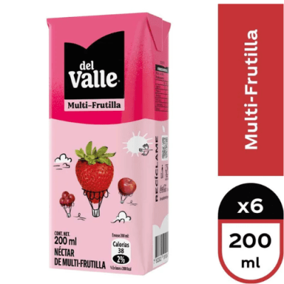 ANDINA BOMBILLIN SIX PACK FRUTILLA