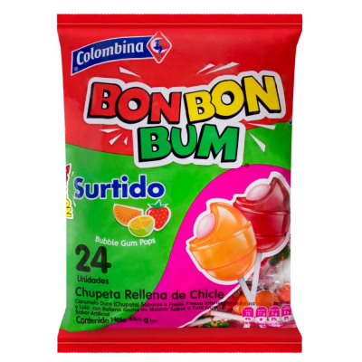 BONBONBUM SABORES SURTIDOS 24 UND.