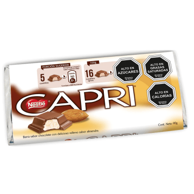 CAPRI TABLETA ALMENDRA 90GR.