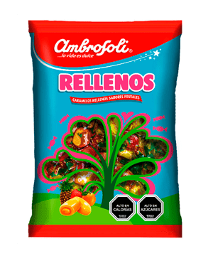 CARAMELO FRUTAL RELLENO 430 GR.