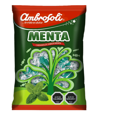 CARAMELO MENTA 430 GR.