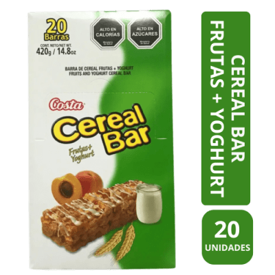 CEREAL BAR FRUTAS+YOGHURT 20 UND.